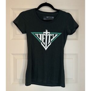 Jetty T-Shirt Women's Size Small Short Sleeve Dark Green Blended Fabric